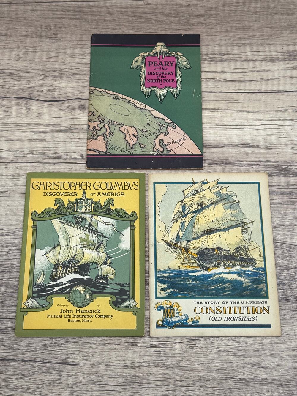 Vintage 1920s John Hancock Life Insurance Booklet Lot-Columbus PearyConstitution